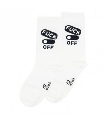 ساقدار کشدار طرح F off سفید